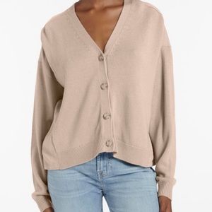 Splendid Corinne Cardigan Sweater in beige/tan,NWT